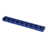 Barra de suspensión HK 1940 mm con 17 cajas de almacenamiento, tamaño 4 Barra de suspensión HK 1940 mm con 17 cajas de almacenamiento, tamaño 4