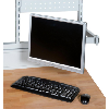 Soporte HK para pantalla plana con brazo giratorio de doble bisagra