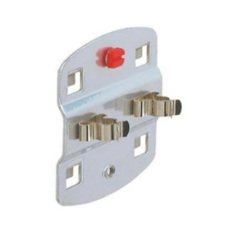 Soporte de sujeción de herramienta, doble 6 mm color aluminio-Leer más