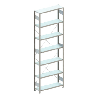 Estantería galvanizada 7 niveles 3000x1000x300 mm-Leer más