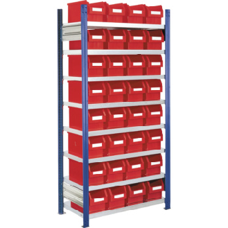 Estante insertable con 8 estantes galvanizados-Leer más