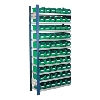 Estante insertable ajustable con cajas de almacenamiento