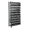 Estante insertable con 10 estantes galvanizados 2000x1000x300 mm