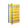 Est. insertable piso adic. mod. 15 2000x1000x600 mm 7 estantes galv. RAL 5010