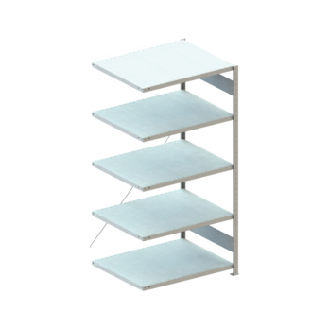 Est. insert. META CLIP 230, galv., 5 est. est. adic. AltxLxF 2000x1000x300 mm-Leer más