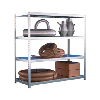 Est. gran cap. META SPEED-RACK 2470x1700x600mm galv. 4 est. con paneles acero