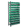 Estante insertable con estantes ajustables