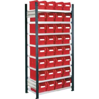 Estante insertable con 8 estantes galvanizados-Leer más
