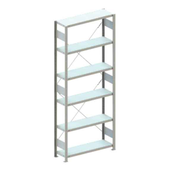 Est. insert. META CLIP 230, RAL7035, 6 est. est. bás. AltxLxF 2500x1000x300 mm-Leggi tutto