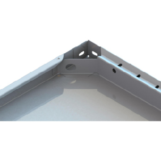 Est. insert. META CLIP 150 est. ad., galv., 1000x500 mm con acces. fijación-Leer más