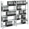 Est. ins. ofi. META est. bás. COMPACT 750x300x1850mm lacado RAL7035