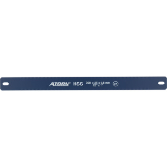 Hoja de sierra manual ATORN, 24 dientes, 300x25x0,8 mm, dos lados, acero SS-Leer más
