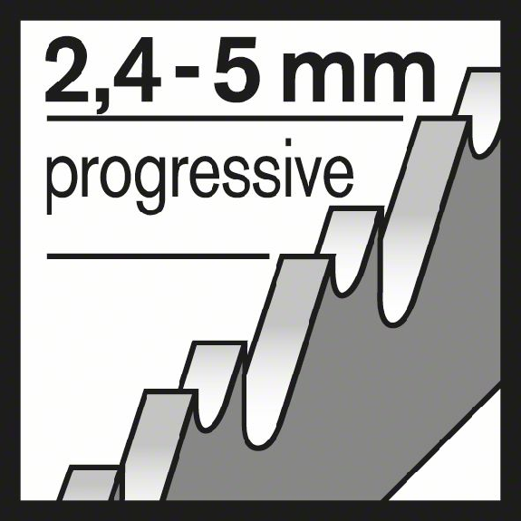 Stichsägeblatt T 345 XF Progressor for Wood and Metal, 25er-Pack-Beschreibung lesen