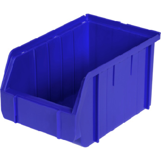 Caja de almacenamiento de polipropileno, tamaño 3, 230/202x151x130 mm, azul-Leer más