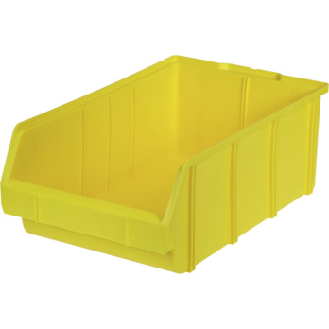Caja de almacenamiento de polipropileno, tamaño 1, 489/440x305x185 mm, amarilla-Leer más