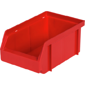 Caja de almacenamiento de polipropileno, tamaño 4, 161/140x106x75 mm, roja-Leer más