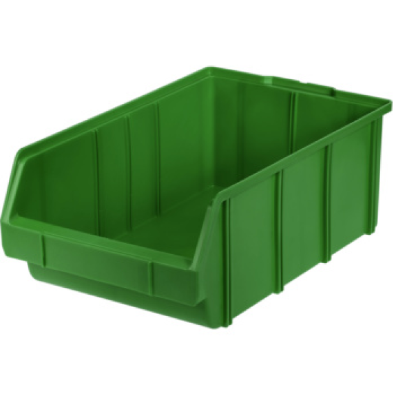 Caja de almacenamiento de polipropileno, tamaño 1, 489/440x305x185 mm, verde-Leer más