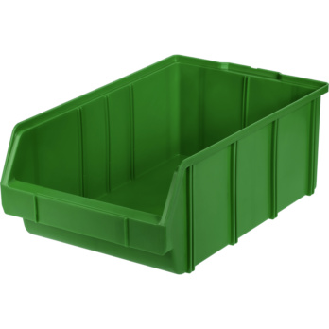 Caja de almacenamiento de polipropileno, tamaño 1, 489/440x305x185 mm, verde-Leer más