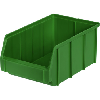 Caja de almacenamiento de polipropileno, tamaño 2, 335/303x209x152 mm, verde