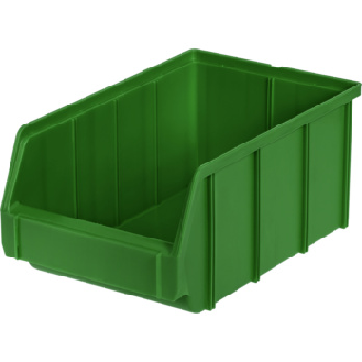 Caja de almacenamiento de polipropileno, tamaño 2, 335/303x209x152 mm, verde-Leer más