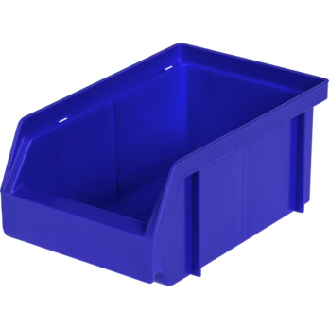 Caja de almacenamiento de polipropileno tamaño 4 161/140x106x75 mm azul-Leer más