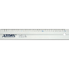 Regla de metal ligero ATORN 400 mm, borde con bisel antimanchas