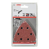 Schleifblatt C430, 93 mm, 60, 80, 100, 120, 180, 6 Löcher, Klett, 10er-Pack Schleifblatt C430, 93 mm, 60, 80, 100, 120, 180, 6 Löcher, Klett, 10er-Pack