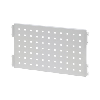 Pared panel chapa met. perf. HK AnxAlt 955 x 650 mm RAL 7035 gris luminoso