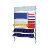 Soportes de pared HK, altura 1520 mm, RAL 7035 gris luminoso Soportes de pared HK, altura 1520 mm, RAL 7035 gris luminoso