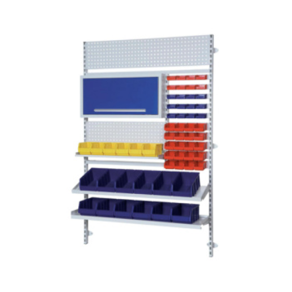 Soportes de pared HK, altura 1520 mm, RAL 7035 gris luminoso Soportes de pared HK, altura 1520 mm, RAL 7035 gris luminoso-Leer más
