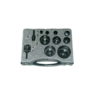 Juego de coronas perforadoras bimetal ATORN HSS, 12 unidades, diámetro 16-67 mm-Leer más