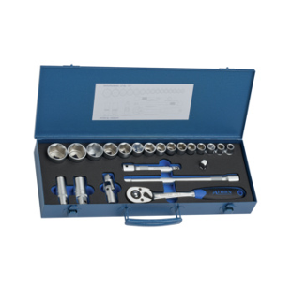 Set de llaves de dado ATORN de 1/2", 22 piezas, hexagonal-Leer más