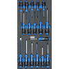 Inserto espuma dura ATORN con juego atorn., 293 x 587 x 30 mm, negro/azul