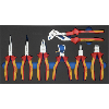 Inserto de espuma dura ATORN con conjunto de alicates VDE, 265x490x30 mm