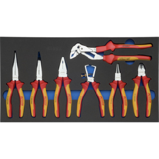Inserto de espuma dura ATORN con conjunto de alicates VDE, 265x490x30 mm-Leer más