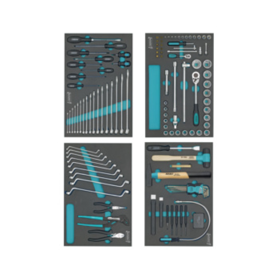 Set di attrezzi Hazet 117 PZS - Assortimento universale per manutenzione automobilistica-Leggi tutto