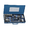 Set de llaves de dado ATORN de 1/4" + 1/2", 35 piezas, hexagonal