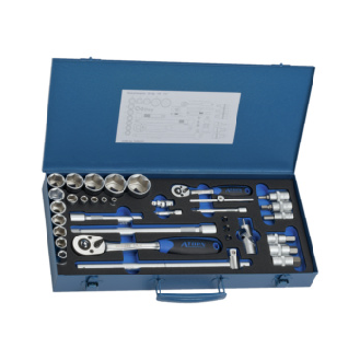 Set de llaves de dado ATORN de 1/4" + 1/2", 35 piezas, hexagonal-Leer más