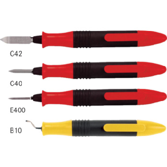 Juego rascadores triang Scrape-Burr SHAVIV Kit 3 + 1 3 rascadores + 1 desbarb.-Leer más