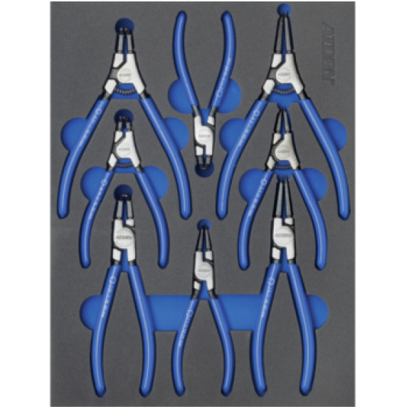 Insert en mousse dure visser avec des ensembles SEG Anneaux., 345x260x30 mm-Leggi tutto
