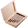 Juego destornilladores relojero ORION, ranura y Philips, 6 pzs, estuche madera Juego destornilladores relojero ORION, ranura y Philips, 6 pzs, estuche madera