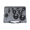 Juego de coronas perforadoras de bimetal ATORN HSS, 10 unidades, 22-68 mm