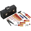 Juego de herramientas VDE ATORN VDE, 17 piezas, en estuche de cuero Juego de herramientas VDE ATORN VDE, 17 piezas, en estuche de cuero