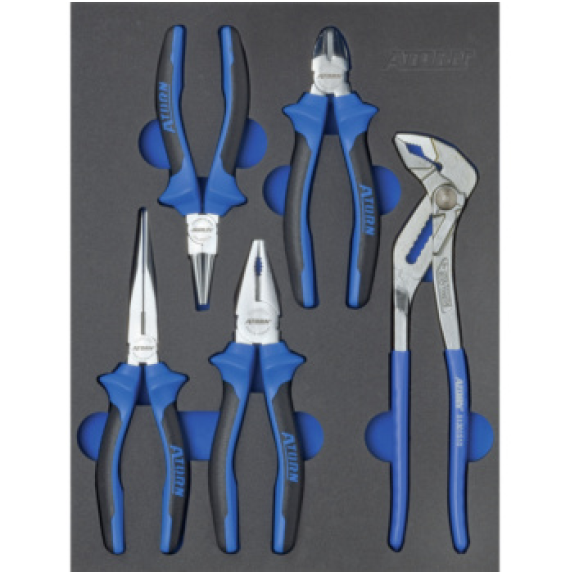 Inserto de espuma dura ATORN con conjunto de alicates, 345x260x30 mm-Leer más