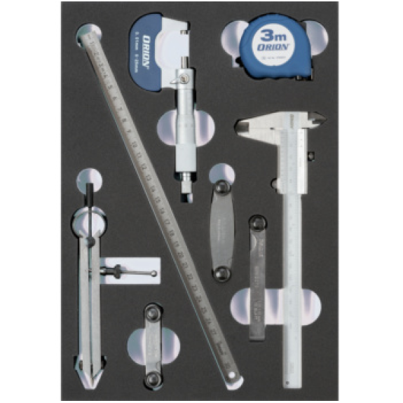 Inserto ORION equip. con equipo medición AnxFxAlt 232x332x31 mm color negro/gri-Leer más