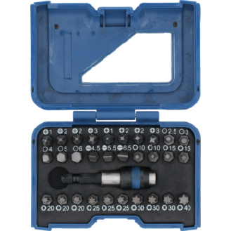 Caja de puntas ATORN TORSION 31 pzas, ranura, PH, PZ, hex. int., TX, con soport-Leer más