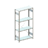 Est. insertable ATORN est. básico LxFxAlt 1000 x 400 x 2000 mm cap. carga 115 k