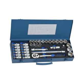 Set de llaves de dado ATORN de 1/2", 35 piezas, hexagonal-Leer más