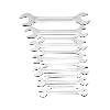 Juego de llave de dos bocas ORION, 12 unidades, 6x7-30x32 mm, DIN 3110 Juego de llave de dos bocas ORION, 12 unidades, 6x7-30x32 mm, DIN 3110