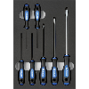 Inserto ORION equip. con destornillador ranura AnxFxAlt 232x332x31 mm negro/gri
